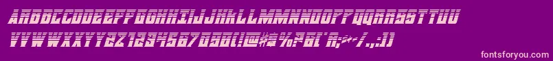 daemonicushalfital Font – Pink Fonts on Purple Background