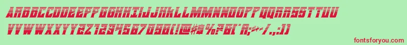 daemonicushalfital Font – Red Fonts on Green Background