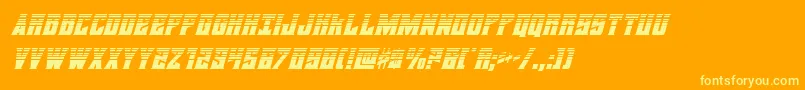 fuente daemonicushalfital – Fuentes Amarillas Sobre Fondo Naranja