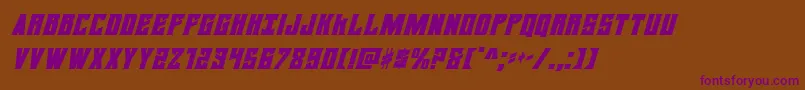 daemonicusital Font – Purple Fonts on Brown Background