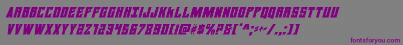 daemonicusital Font – Purple Fonts on Gray Background
