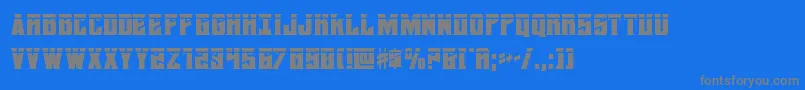 daemonicuslaser Font – Gray Fonts on Blue Background