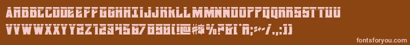 daemonicuslaser Font – Pink Fonts on Brown Background
