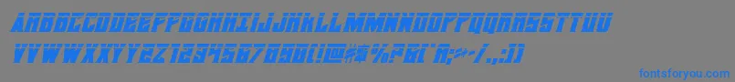 daemonicuslaserital Font – Blue Fonts on Gray Background