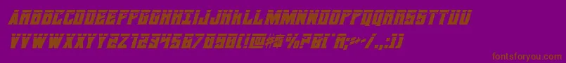 daemonicuslaserital Font – Brown Fonts on Purple Background