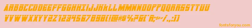daemonicuslaserital Font – Orange Fonts on Pink Background