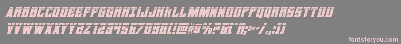daemonicuslaserital Font – Pink Fonts on Gray Background