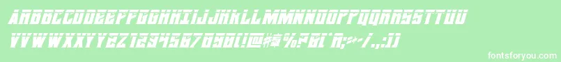 daemonicuslaserital Font – White Fonts on Green Background
