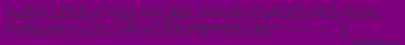 LeelawadeeUiSemilightРћР±С‹С‡РЅС‹Р№ Font – Black Fonts on Purple Background