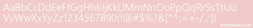 LeelawadeeUiSemilightРћР±С‹С‡РЅС‹Р№ Font – White Fonts on Pink Background