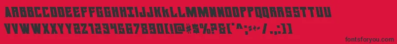 daemonicusleft Font – Black Fonts on Red Background