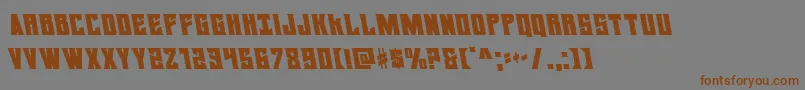 daemonicusleft Font – Brown Fonts on Gray Background
