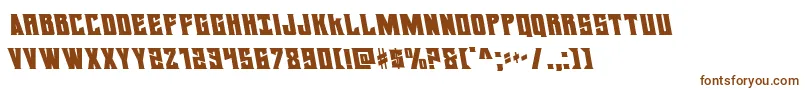 daemonicusleft Font – Brown Fonts on White Background