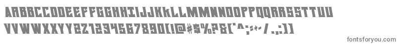 daemonicusleft Font – Gray Fonts on White Background