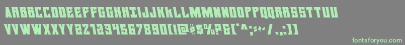 daemonicusleft Font – Green Fonts on Gray Background