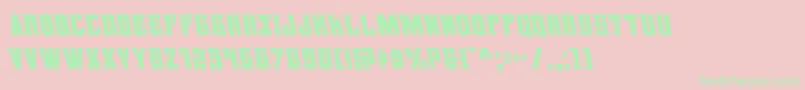 daemonicusleft Font – Green Fonts on Pink Background