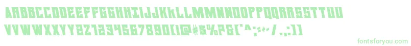 daemonicusleft Font – Green Fonts on White Background