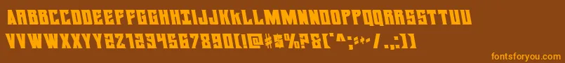daemonicusleft Font – Orange Fonts on Brown Background