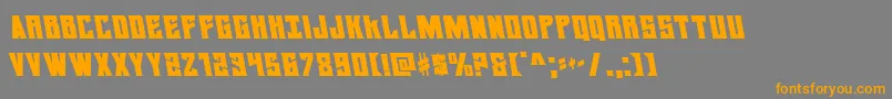 daemonicusleft Font – Orange Fonts on Gray Background