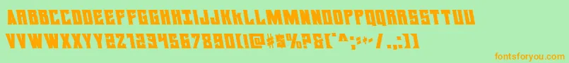 daemonicusleft Font – Orange Fonts on Green Background