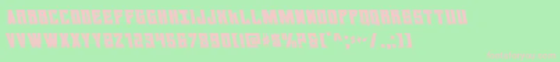 daemonicusleft Font – Pink Fonts on Green Background
