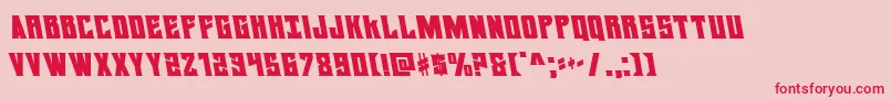 daemonicusleft Font – Red Fonts on Pink Background
