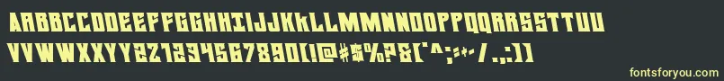 daemonicusleft Font – Yellow Fonts on Black Background