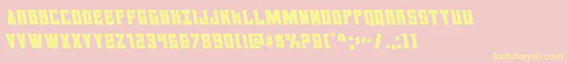daemonicusleft Font – Yellow Fonts on Pink Background