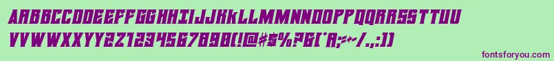 daemonicussemital Font – Purple Fonts on Green Background