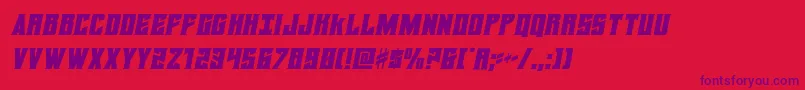 daemonicussemital Font – Purple Fonts on Red Background