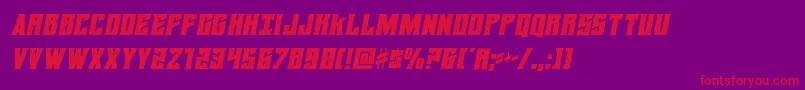 daemonicussemital Font – Red Fonts on Purple Background