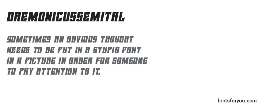 Daemonicussemital Font