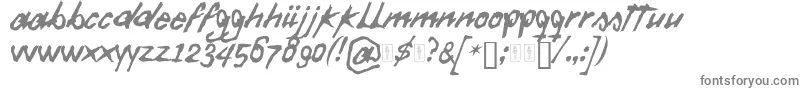 Więcej informacji o czcionce Daft Font Czcionka Daft Font – szare czcionki