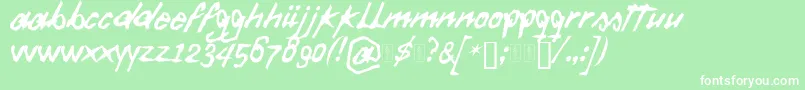 En savoir plus sur la police Daft Font Police Daft Font – polices blanches sur fond vert