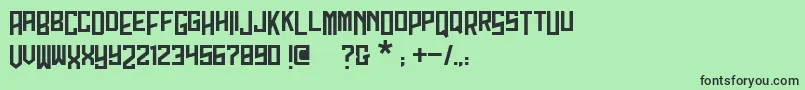 Więcej informacji o czcionce DagestaN Czcionka DagestaN – czarne czcionki na zielonym tle