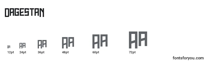 DagestaN  Font Sizes