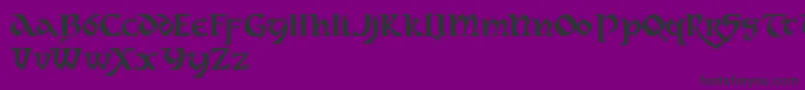 dahaut   Font – Black Fonts on Purple Background