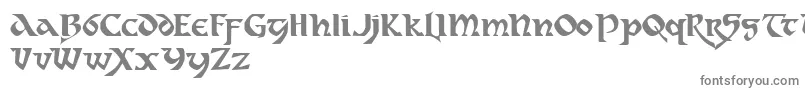 フォントdahaut   – 白い背景に灰色の文字