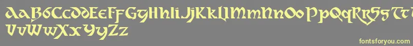 dahaut   Font – Yellow Fonts on Gray Background