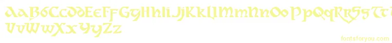 dahaut   Font – Yellow Fonts on White Background