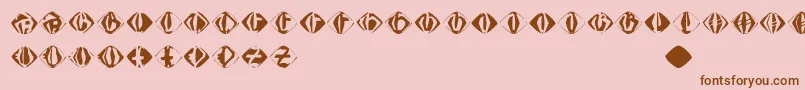 Johannesgdiamonds Font – Brown Fonts on Pink Background