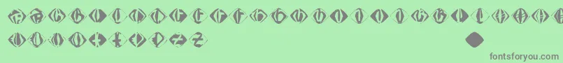 Czcionka Johannesgdiamonds – szare czcionki na zielonym tle