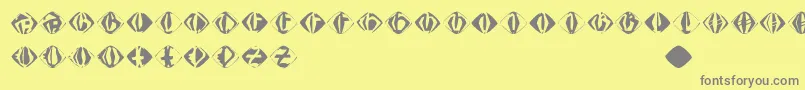Johannesgdiamonds Font – Gray Fonts on Yellow Background