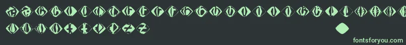 Johannesgdiamonds-fontti – vihreät fontit mustalla taustalla