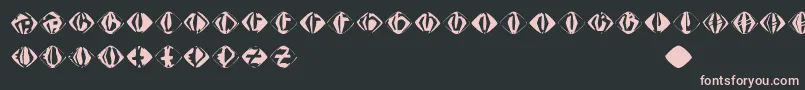 Johannesgdiamonds-Schriftart – Rosa Schriften auf schwarzem Hintergrund