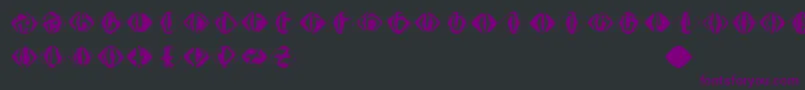 Police Johannesgdiamonds – polices violettes sur fond noir