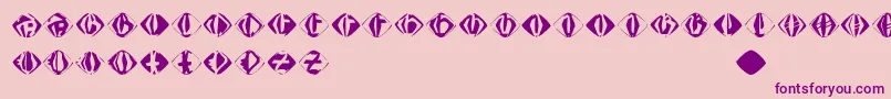 Johannesgdiamonds-Schriftart – Violette Schriften auf rosa Hintergrund
