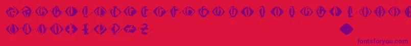 Johannesgdiamonds-Schriftart – Violette Schriften auf rotem Hintergrund