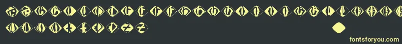 Johannesgdiamonds Font – Yellow Fonts on Black Background