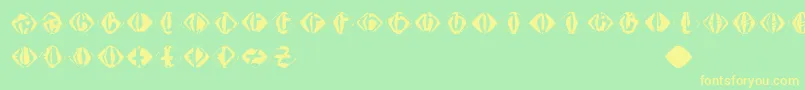 Johannesgdiamonds Font – Yellow Fonts on Green Background